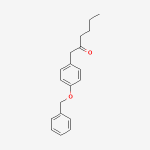 molecular formula C19H22O2 B8532100 1-(4-Benzyloxy-phenyl)-hexan-2-one 