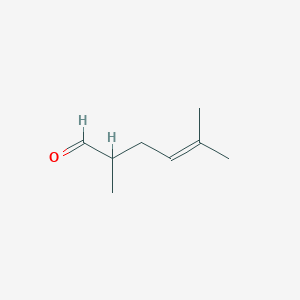 molecular formula C8H14O B8532108 2,5-Dimethyl-4-hexenal 