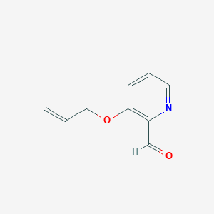 molecular formula C9H9NO2 B8532156 3-Allyloxy-pyridine-2-carbaldehyde CAS No. 780800-75-1