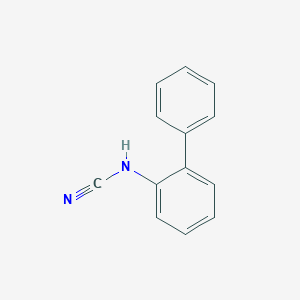 molecular formula C13H10N2 B8532175 2-Biphenylylcyanamide 
