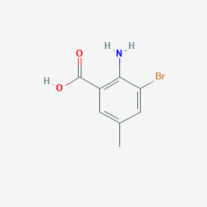 molecular formula C8H8BrNO2 B085322 2-氨基-3-溴-5-甲基苯甲酸 CAS No. 13091-43-5