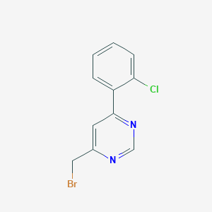 4-(Bromomethyl)-6-[2-chlorophenyl]pyrimidine