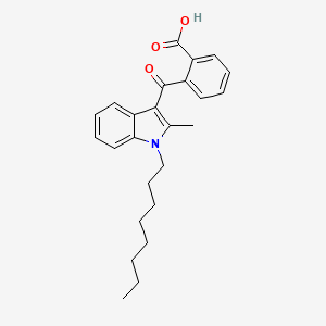 2-(2-Methyl-1-octyl-1H-indole-3-carbonyl)benzoic acid