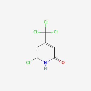 molecular formula C6H3Cl4NO B8532267 6-Chloro-4-(trichloromethyl)-2-pyridinol 
