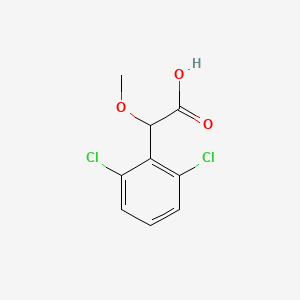 molecular formula C9H8Cl2O3 B8532280 2-(2,6-Dichlorophenyl)-2-methoxy-acetic acid 