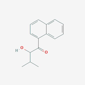 molecular formula C15H16O2 B8532288 2-Hydroxy-3-methyl-1-naphthalen-1-yl-butan-1-one CAS No. 172265-00-8