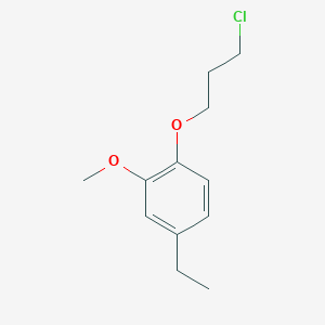molecular formula C12H17ClO2 B8532295 3-(4-Ethyl-2-methoxyphenoxy)propyl chloride 