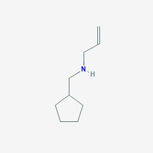 molecular formula C9H17N B8532324 N-(2-Propenyl)cyclopentanemethanamine 