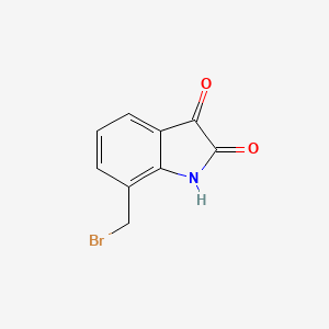 molecular formula C9H6BrNO2 B8532339 7-Bromomethylisatin 