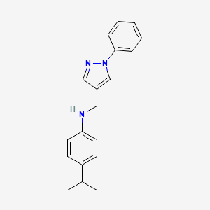 (4-Isopropylphenyl)[(1-phenylpyrazol-4-yl)methyl]amine