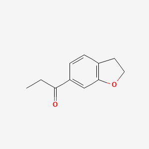 molecular formula C11H12O2 B8532386 1-(2,3-Dihydrobenzofuran-6-yl)propan-1-one 