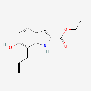 Ethyl 6-hydroxy-7-(prop-2-en-1-yl)-1H-indole-2-carboxylate