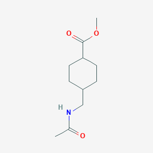 molecular formula C11H19NO3 B8532402 Methyl trans-4-(acetylaminomethyl)cyclohexanecarboxylate 