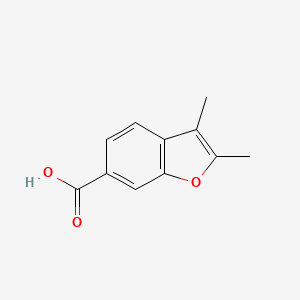 molecular formula C11H10O3 B8532410 2,3-Dimethylbenzofuran-6-carboxylic acid 
