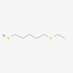 molecular formula C7H16S2 B8532422 5-Ethylthiopentanethiol 