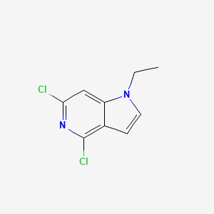 molecular formula C9H8Cl2N2 B8532438 4,6-dichloro-1-ethyl-1H-pyrrolo[3,2-c]pyridine 
