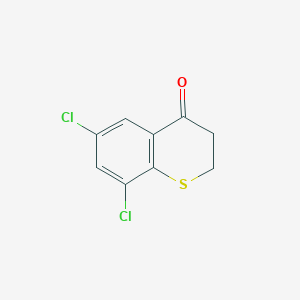 molecular formula C9H6Cl2OS B8532449 6,8-Dichloro-4-thiochromanone 