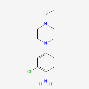 molecular formula C12H18ClN3 B8532463 2-Chloro-4-(4-ethyl-piperazin-1-yl)-phenylamine 