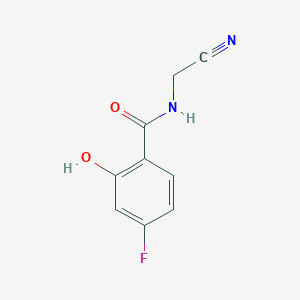 molecular formula C9H7FN2O2 B8532483 N-cyanomethyl-4-fluoro-2-hydroxy-benzamide 