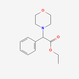 molecular formula C14H19NO3 B8532487 Ethyl 2-morpholino-2-phenylacetate CAS No. 22083-23-4