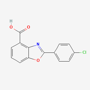 molecular formula C14H8ClNO3 B8532496 2-(4-Chlorophenyl)benzoxazole-4-carboxylic acid 
