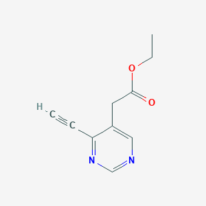 Ethyl 2-(4-ethynylpyrimidin-5-yl)acetate