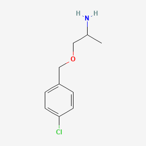 molecular formula C10H14ClNO B8532535 2-(4-Chlorobenzyloxy)-1-methylethylamine 