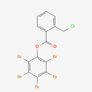 molecular formula C14H6Br5ClO2 B8532549 Pentabromophenyl 2-(chloromethyl)benzoate CAS No. 63024-70-4