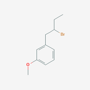 molecular formula C11H15BrO B8532558 3-(2-Bromobutyl)phenyl methyl ether 