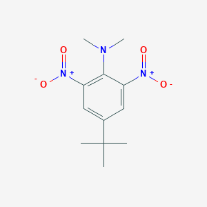 molecular formula C12H17N3O4 B8532594 4-tert-Butyl-N,N-dimethyl-2,6-dinitroaniline CAS No. 62720-00-7