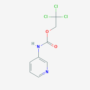 molecular formula C8H7Cl3N2O2 B8532600 2,2,2-Trichloroethyl pyridin-3-ylcarbamate 