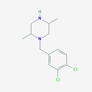 molecular formula C13H18Cl2N2 B8532615 1-(3,4-Dichloro-benzyl)-2,5-dimethyl-piperazine 