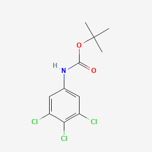 molecular formula C11H12Cl3NO2 B8532621 N-(tert-Butoxycarbonyl)-3,4,5-trichloroaniline 