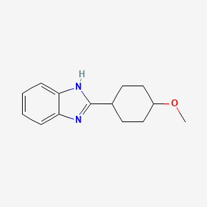 molecular formula C14H18N2O B8532622 2-(4-Methoxy-cyclohexyl)-1H-benzoimidazole 