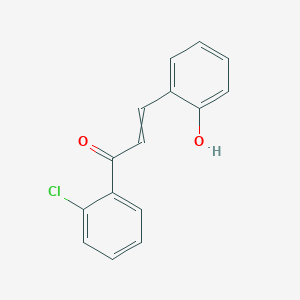 molecular formula C15H11ClO2 B8532642 1-(2-Chlorophenyl)-3-(hydroxyphenyl)prop-2-en-1-one 