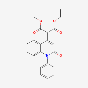 Diethyl 1,2-dihydro-2-oxo-1-phenylquinol-4-ylmalonate