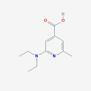 molecular formula C11H16N2O2 B8532772 2-Diethylamino-6-methyl-isonicotinic acid 