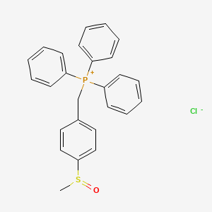 molecular formula C26H24ClOPS B8532775 {[4-(Methanesulfinyl)phenyl]methyl}(triphenyl)phosphanium chloride CAS No. 58477-23-9