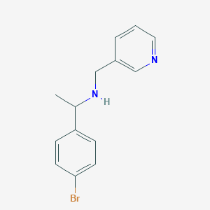 N-(1-(4-Bromophenyl)ethyl)pyrid-3-ylmethylamine