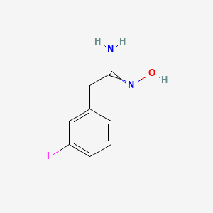 molecular formula C8H9IN2O B8532834 N-Hydroxy-2-(3-iodo-phenyl)-acetamidine 