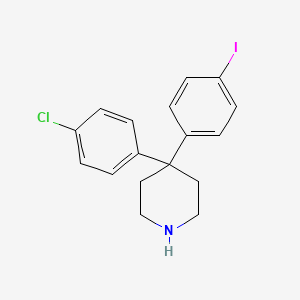 B8532839 4-(4-Chlorophenyl)-4-(4-iodophenyl)piperidine CAS No. 857532-07-1