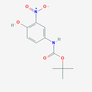 molecular formula C11H14N2O5 B8532882 tert-butyl N-(4-hydroxy-3-nitrophenyl)carbamate 