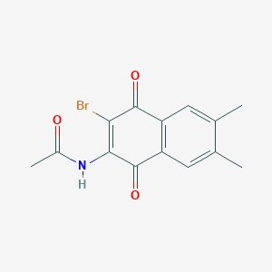 2-Acetamido-3-bromo-6,7-dimethyl-1,4-naphthoquinone