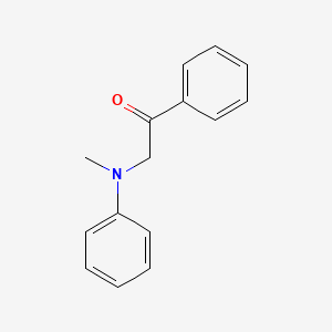 molecular formula C15H15NO B8532928 alpha-N-Methylanilinoacetophenone 