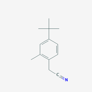 molecular formula C13H17N B8533007 4-t-Butyl-2-methylphenylacetonitrile 