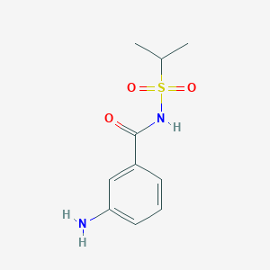 molecular formula C10H14N2O3S B8533018 3-Amino-N-(isopropylsulfonyl)benzamide 