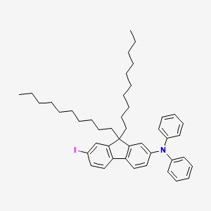 molecular formula C45H58IN B8533034 9,9-Didecyl-7-iodo-N,N-diphenyl-9H-fluoren-2-amine CAS No. 434334-62-0