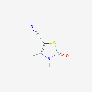 molecular formula C5H4N2OS B8533036 5-Cyano-4-methyl-4-thiazoline-2-one 