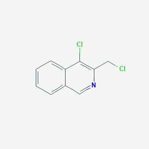 molecular formula C10H7Cl2N B8533038 4-Chloro-3-(chloromethyl)isoquinoline 