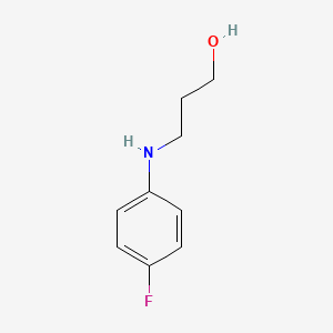 molecular formula C9H12FNO B8533046 3-(4-Fluorophenylamino)propan-1-ol 